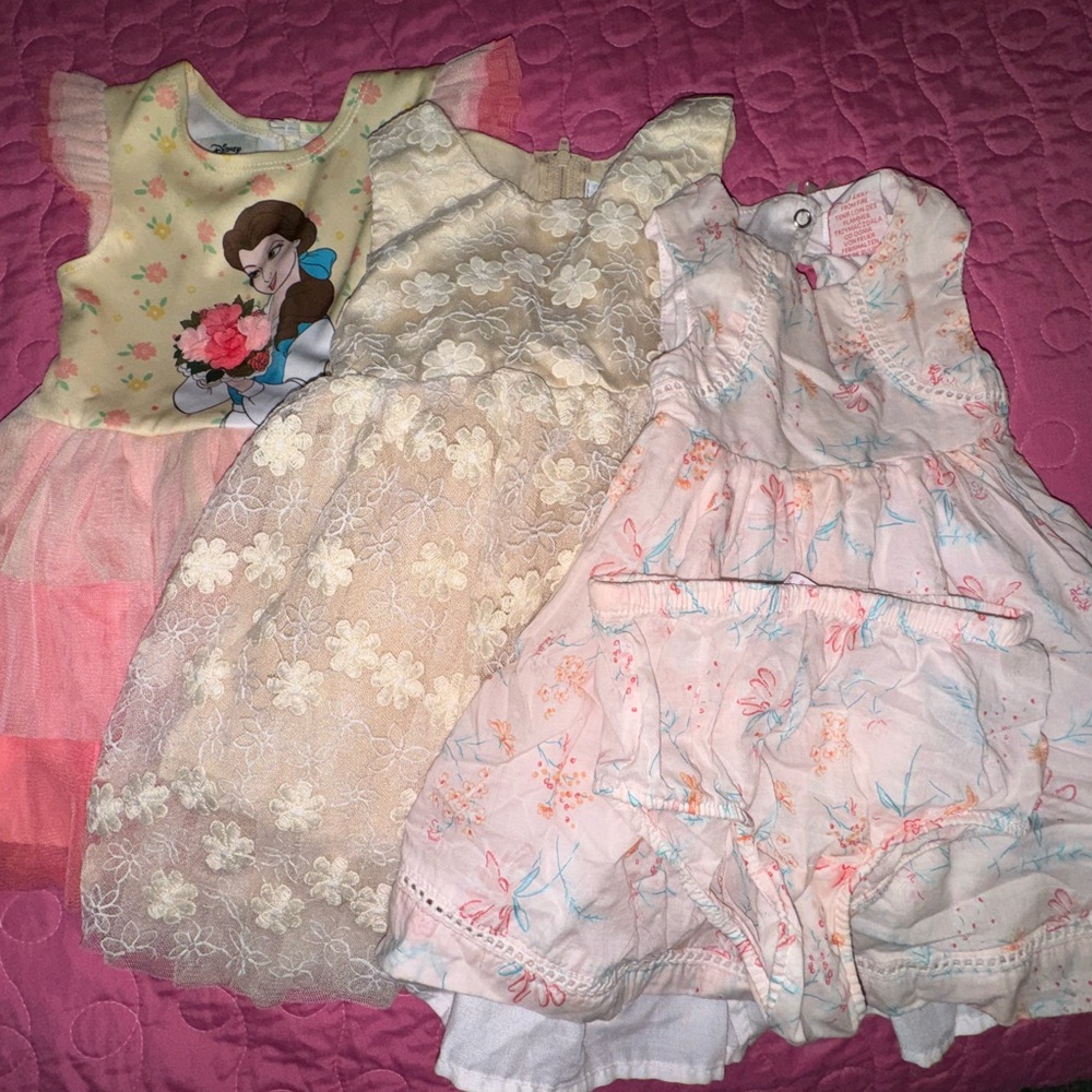 Girl size 18m dresses set of 3 1 boomer
